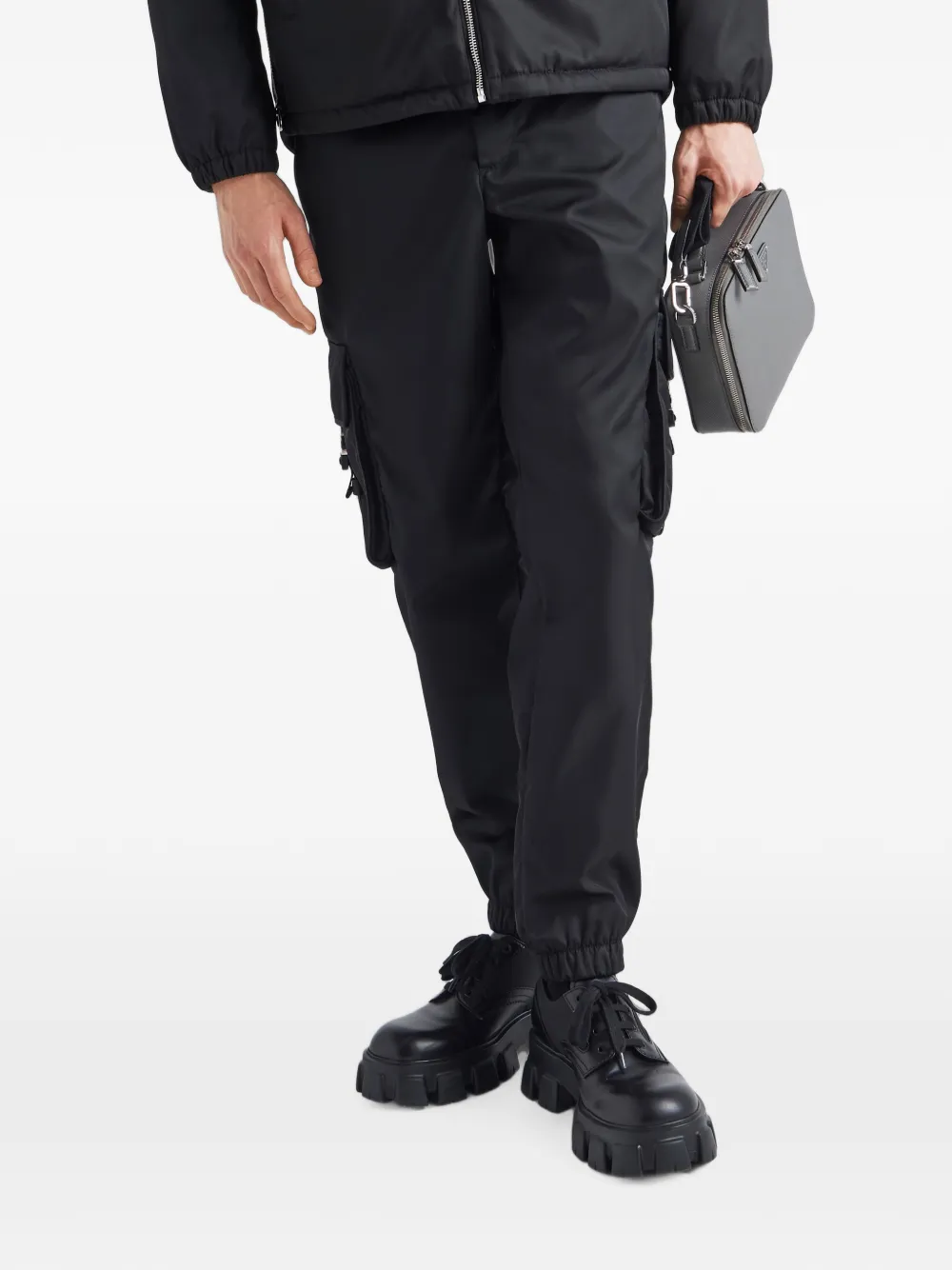 Prada Re-Nylon broek Zwart
