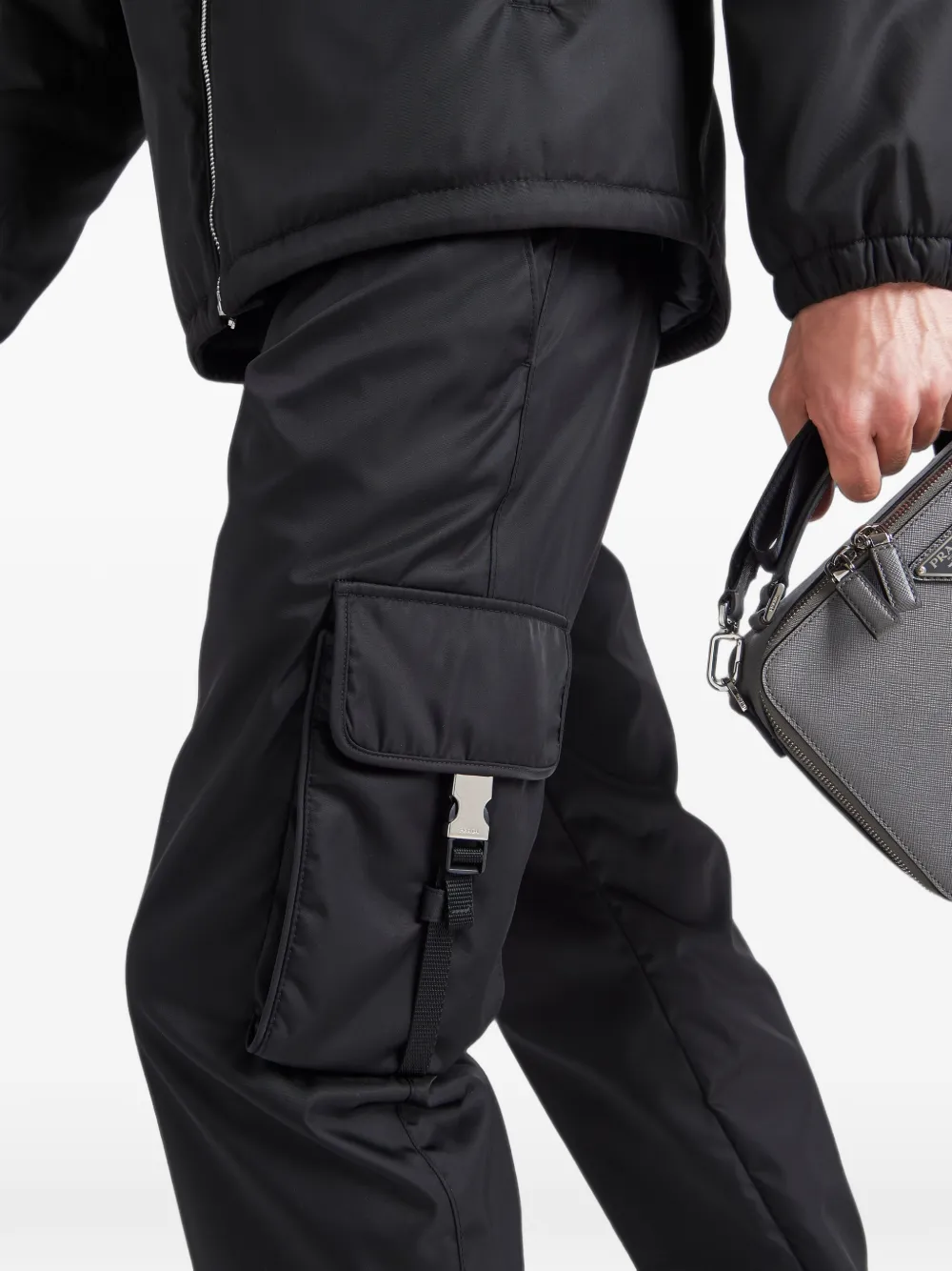 Prada Re-Nylon broek Zwart