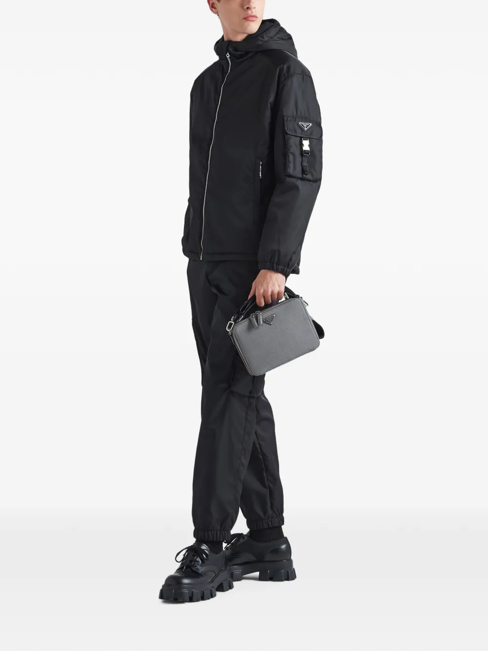 Prada Re-Nylon broek Zwart
