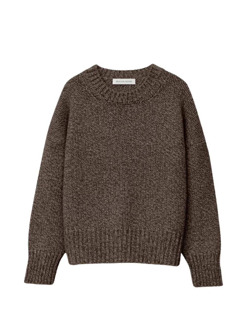Iris Von Arnim Maisie Drop-shoulder Sweater In Brown