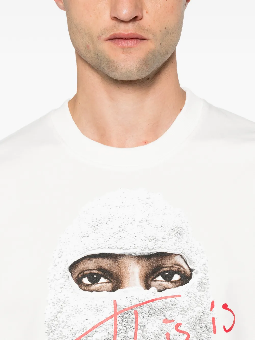Ih Nom Uh Nit Trui met grafische print en logo-print Wit