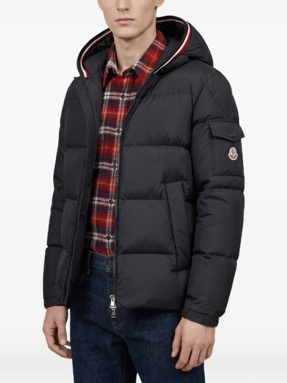 Moncler Lacfroid quilted down jacket Blauw