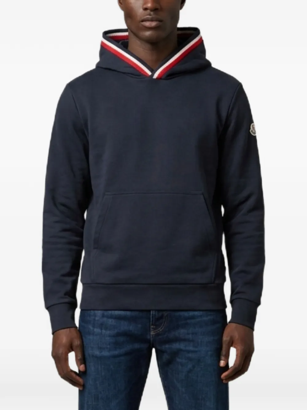 Moncler tricolour-detail hoodie