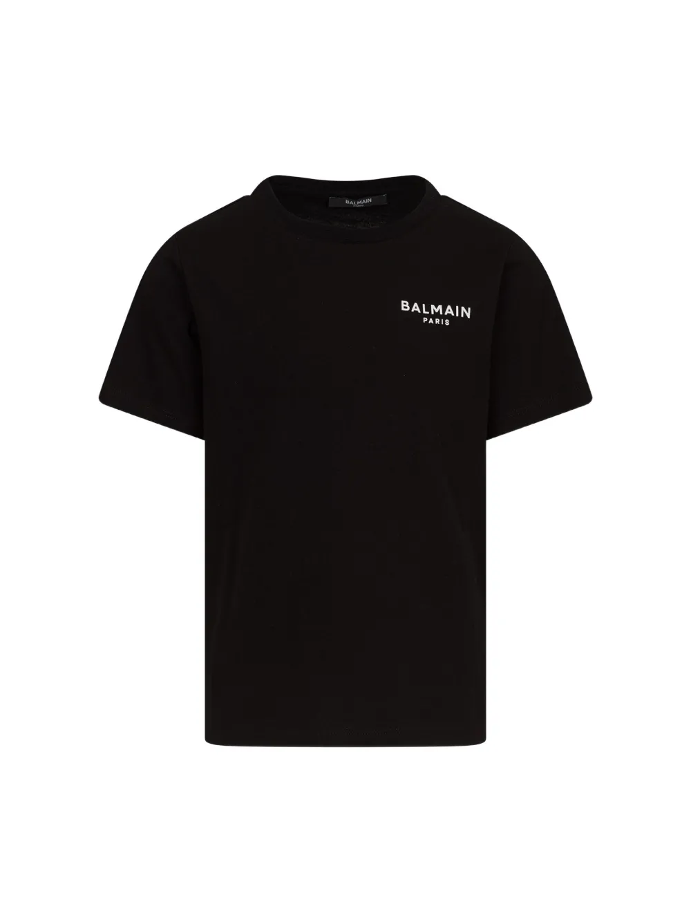 Balmain Kids logo-print T-shirt Zwart