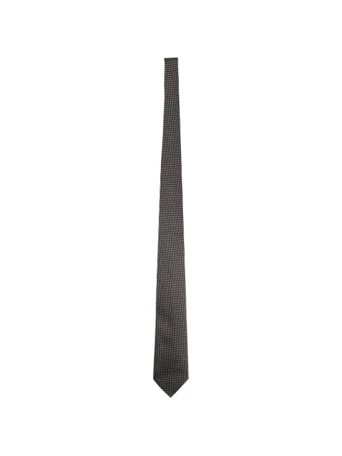 Zegna geometric-print tie