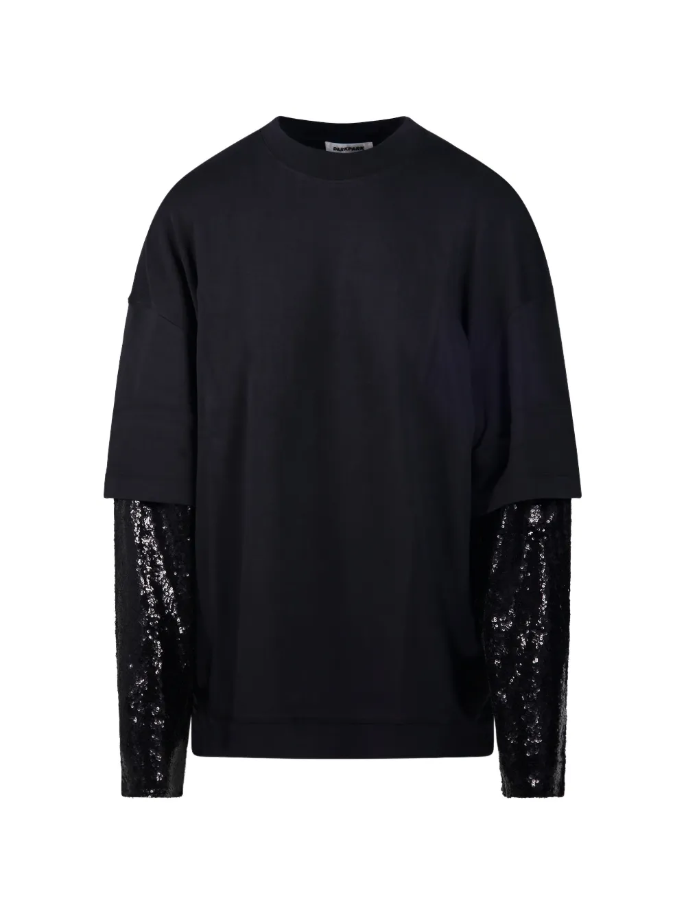 DARKPARK pull à sequins et manches superposées - Noir DARKPARK pull à sequins et manches superposées - Noir