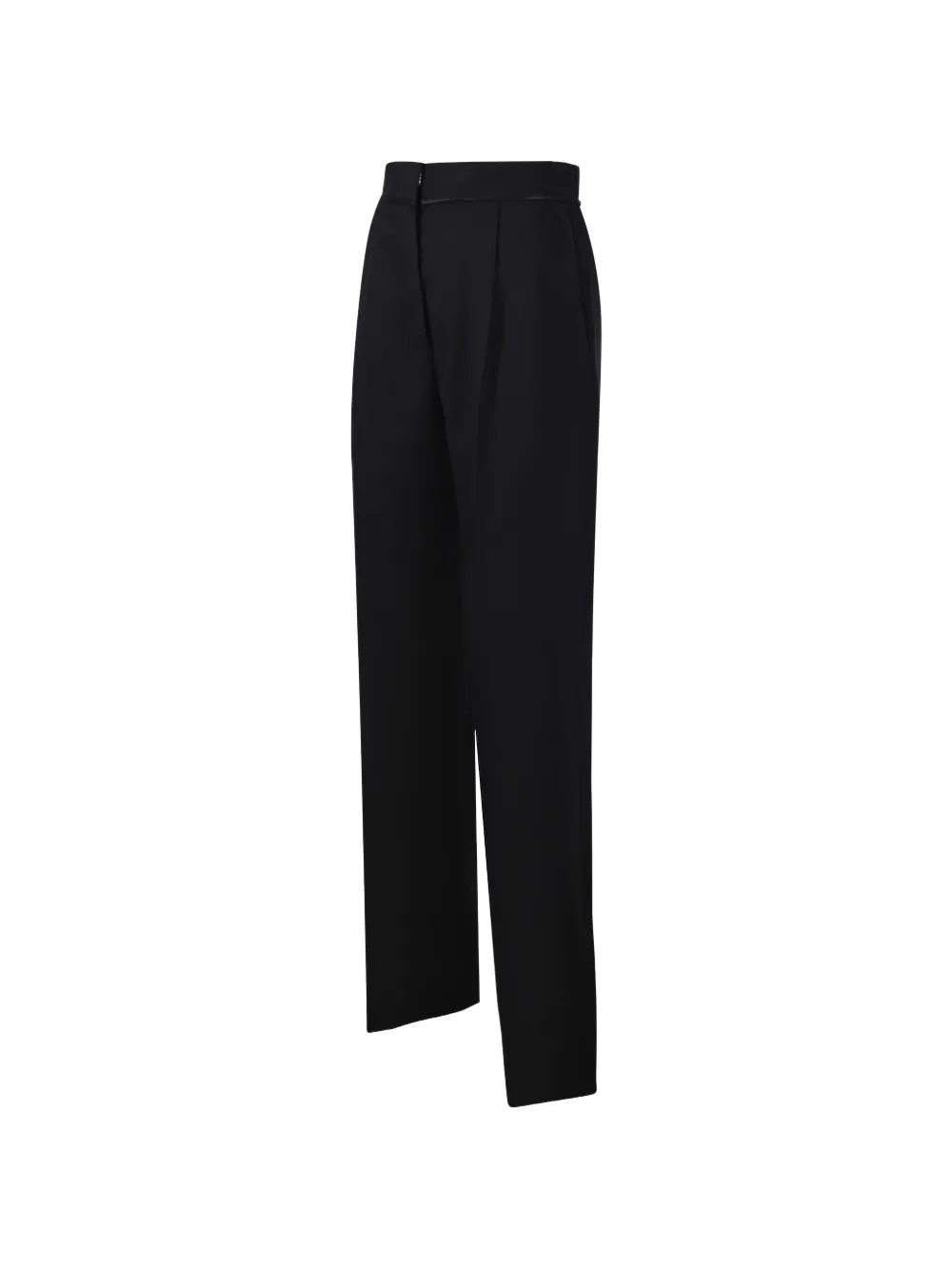 Forte pleated straight-leg trousers Zwart
