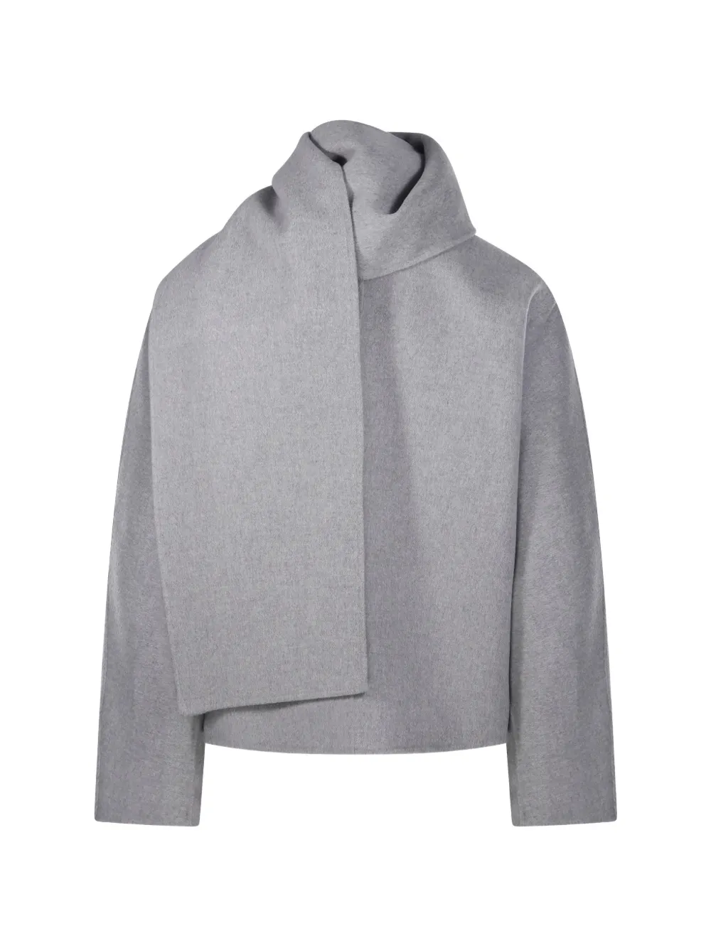 'S Max Mara scarf-detail button-front coat