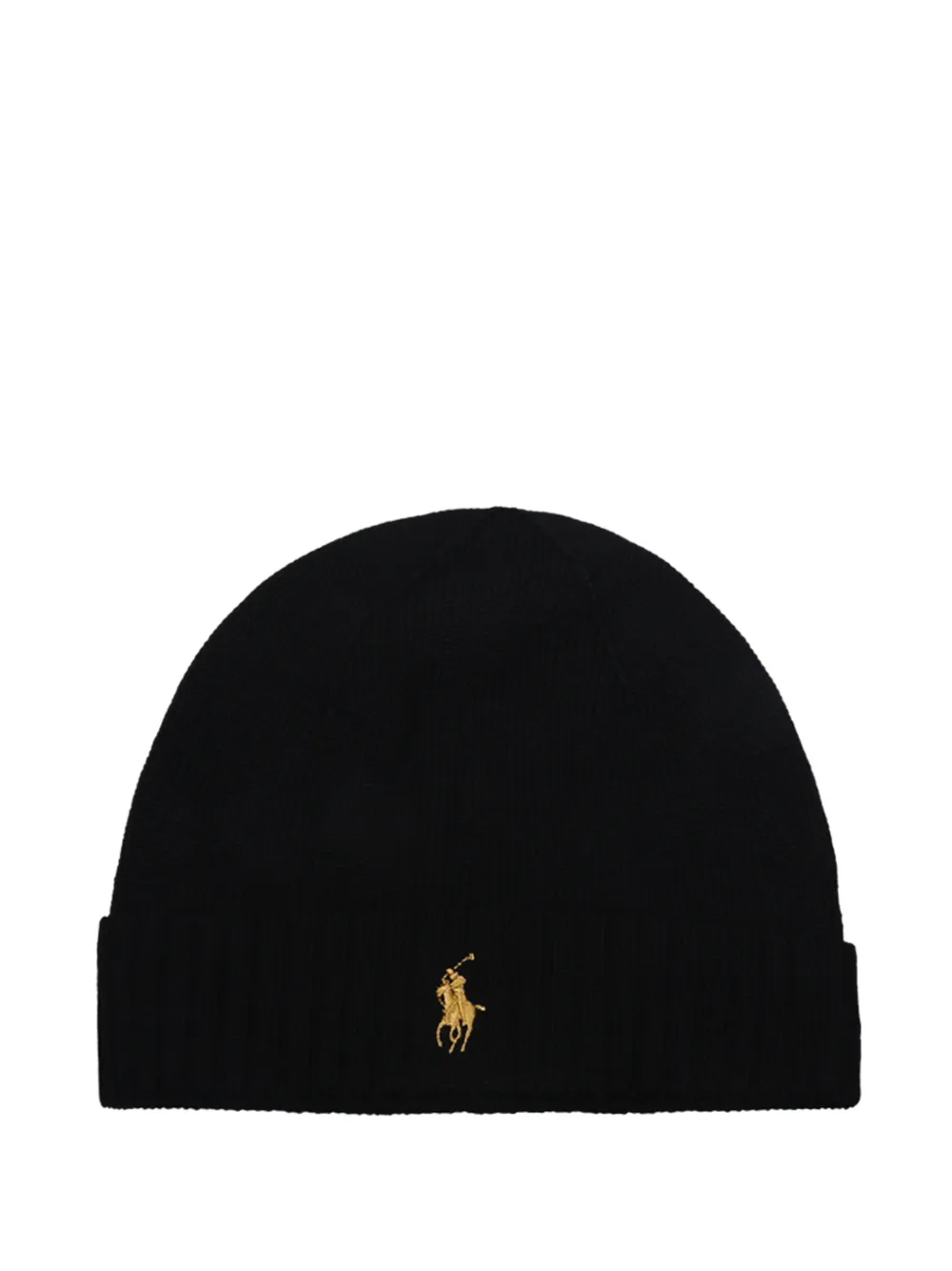 Ralph Lauren Collection Polo Pony embroidered beanie hat - Nero