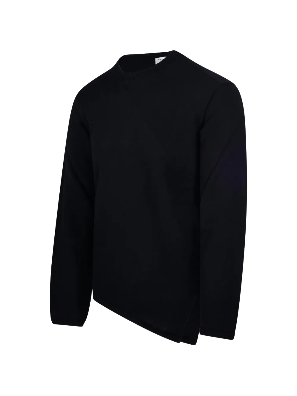 Comme Des Garçons Shirt asymmetric-hem sweater Zwart