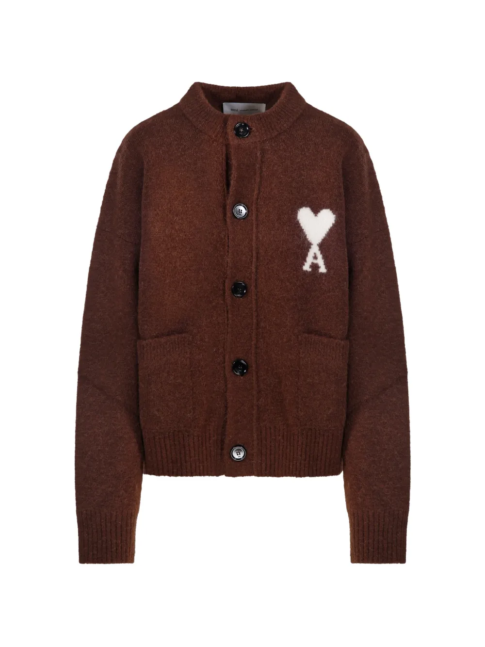 AMI Paris Ami de Coeur cardigan - Brown