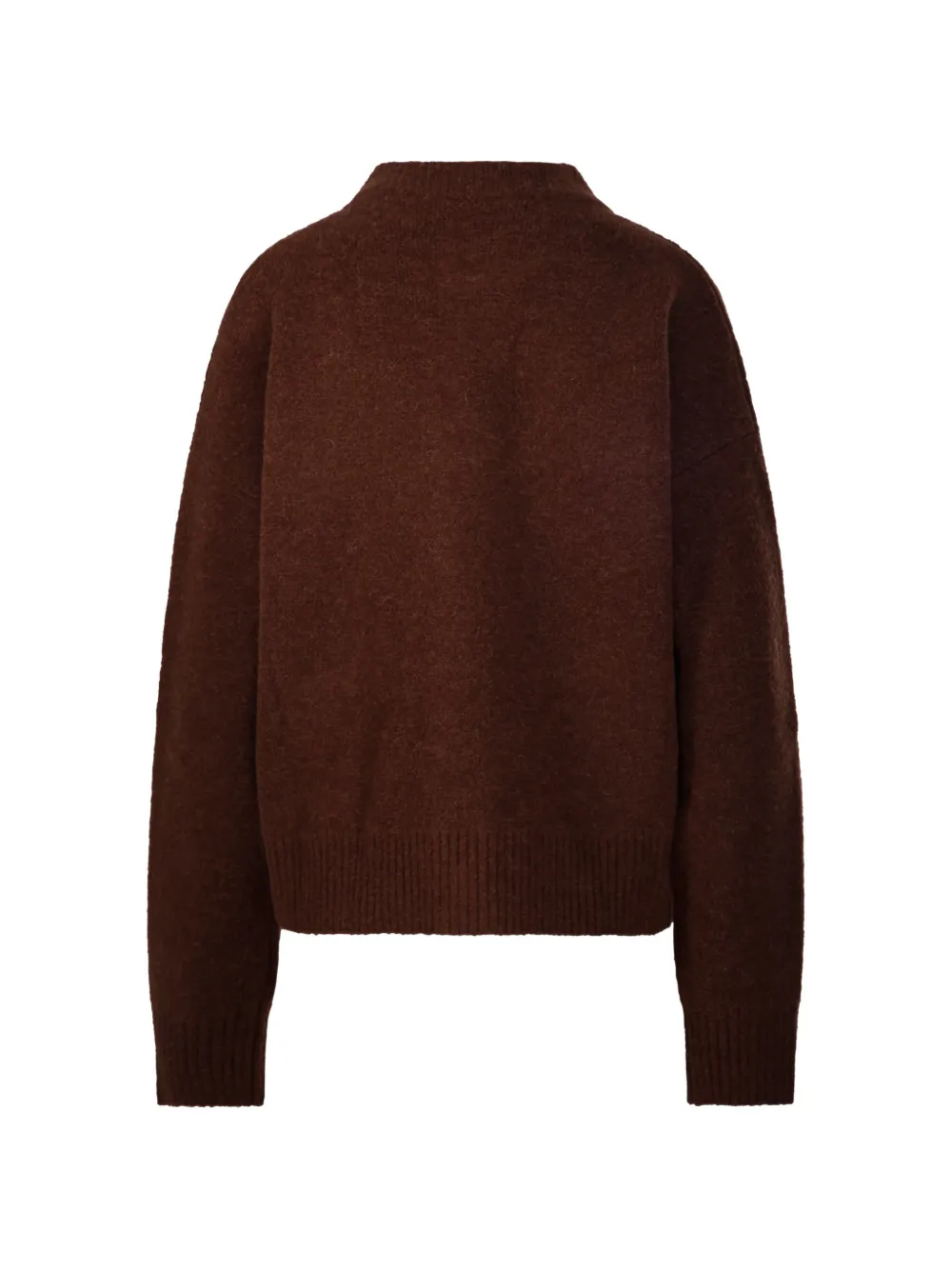 AMI Paris Ami de Coeur vest van alpacawol Bruin