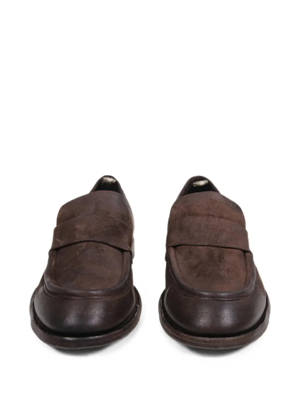 Officine Creative suede slip-on loafers Bruin