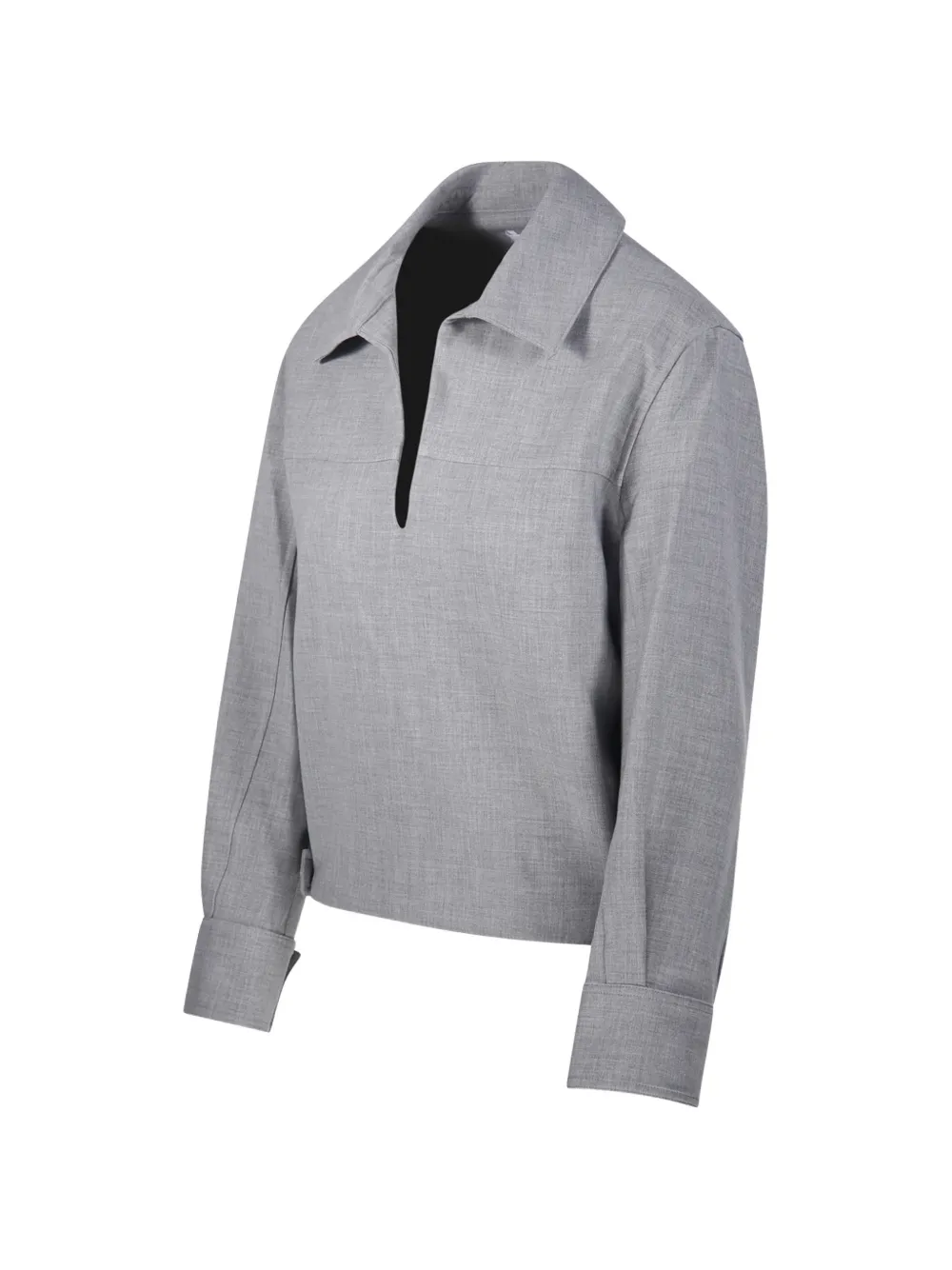 OSCAR The Collection haut plissé Gryan à ourlet élastiqué - Gris