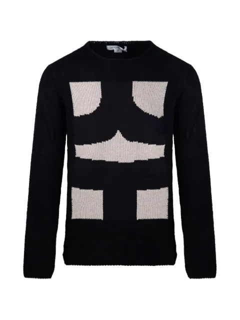 Comme Des Garçons Shirt suéter tejido en intarsia