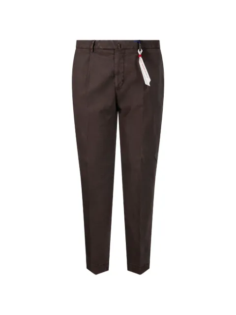 Santaniello twill straight-leg trousers