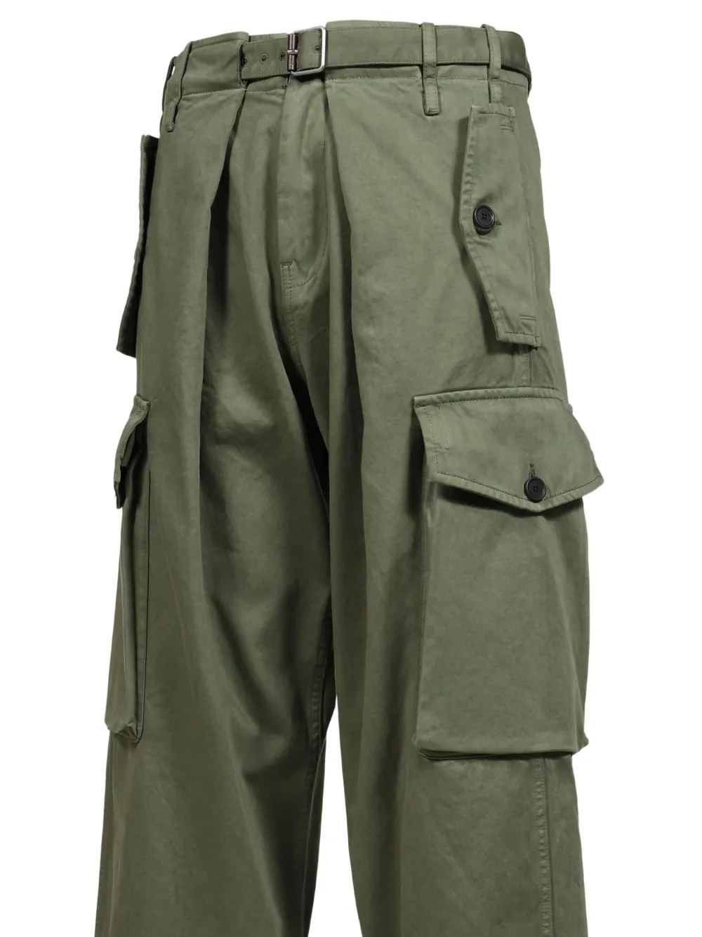 LOEWE straight-leg cargo pants Groen