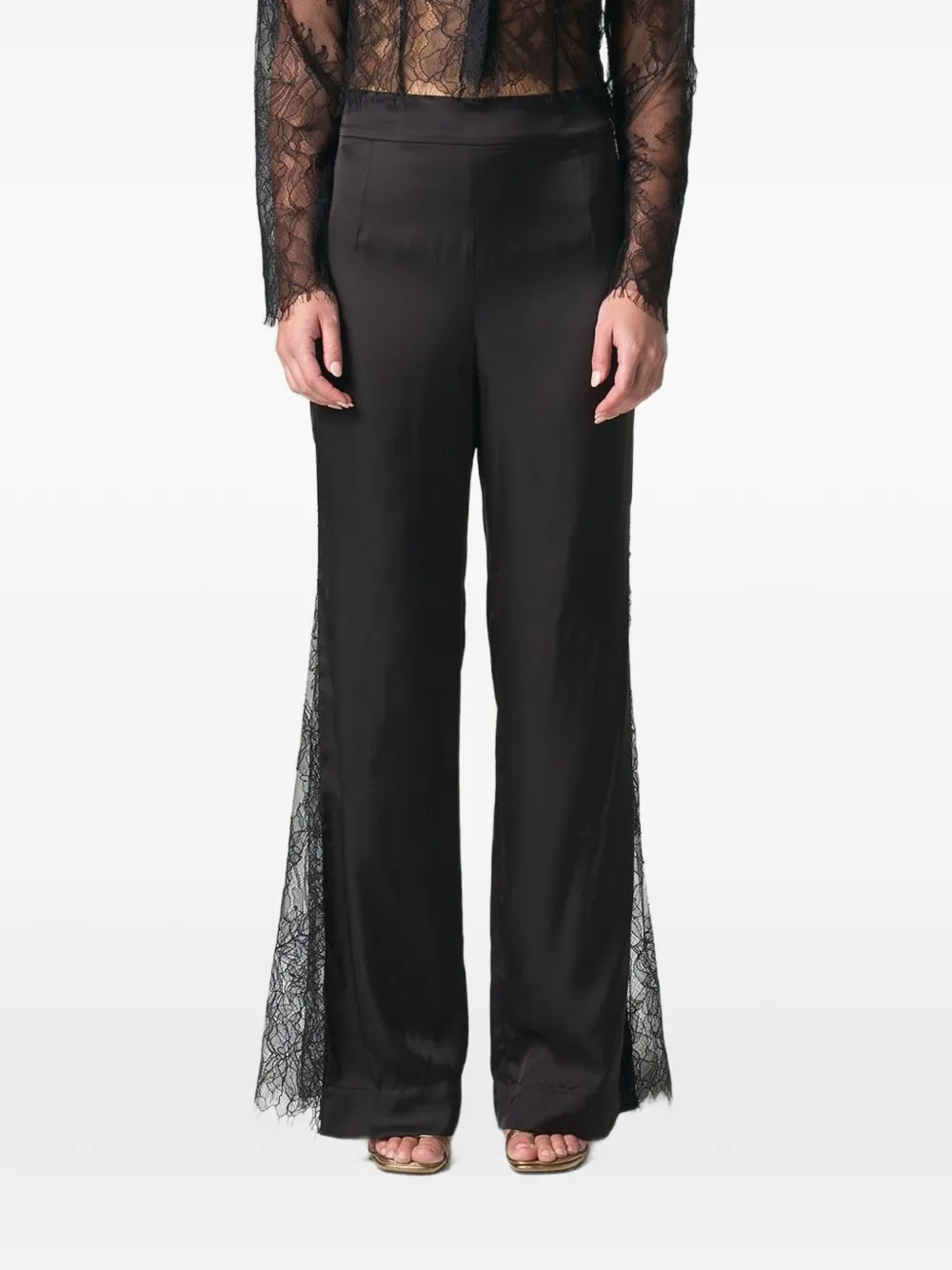 JBQ Deacon lace-detail trousers