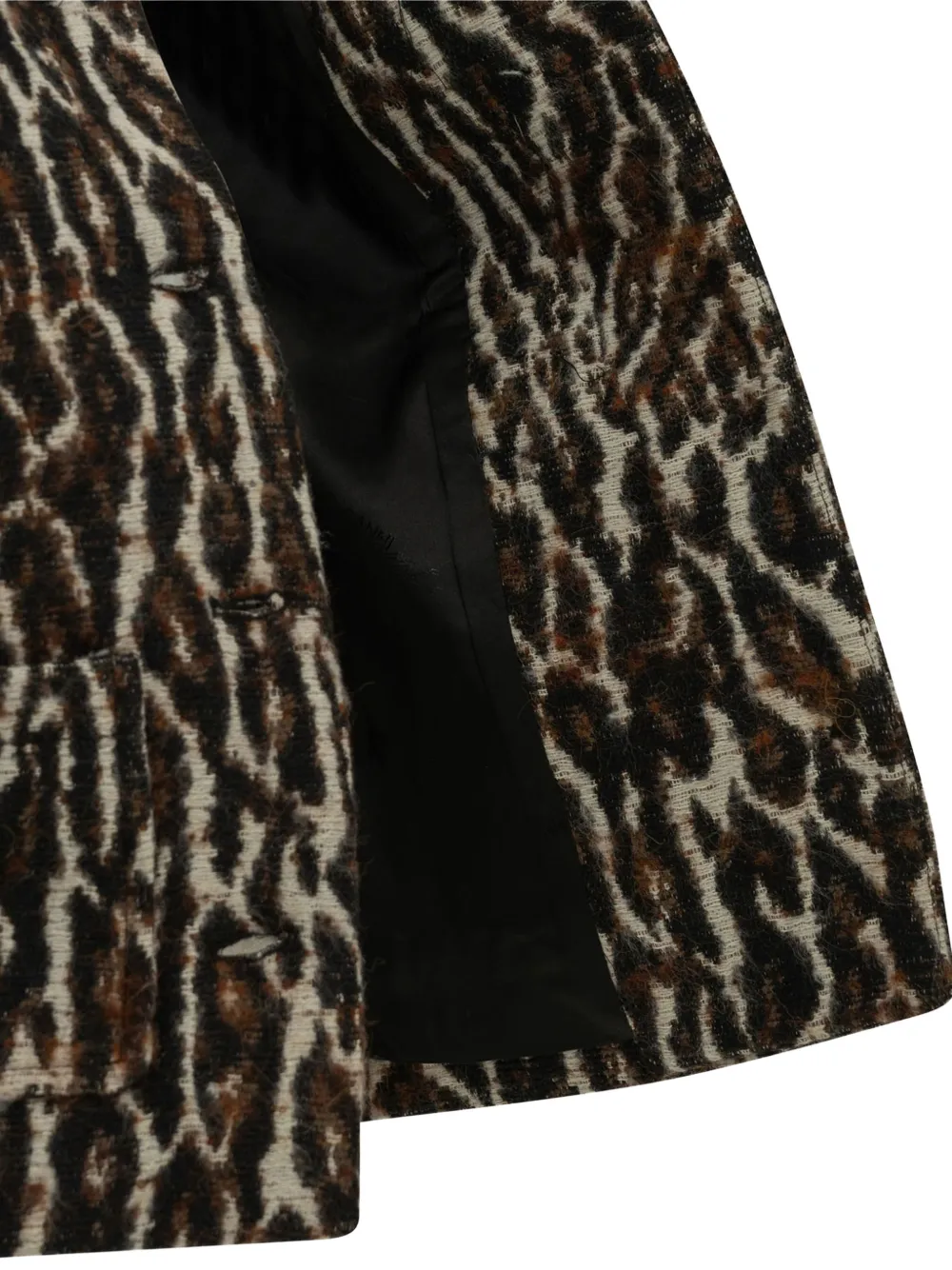 GANNI leopard blazer Bruin