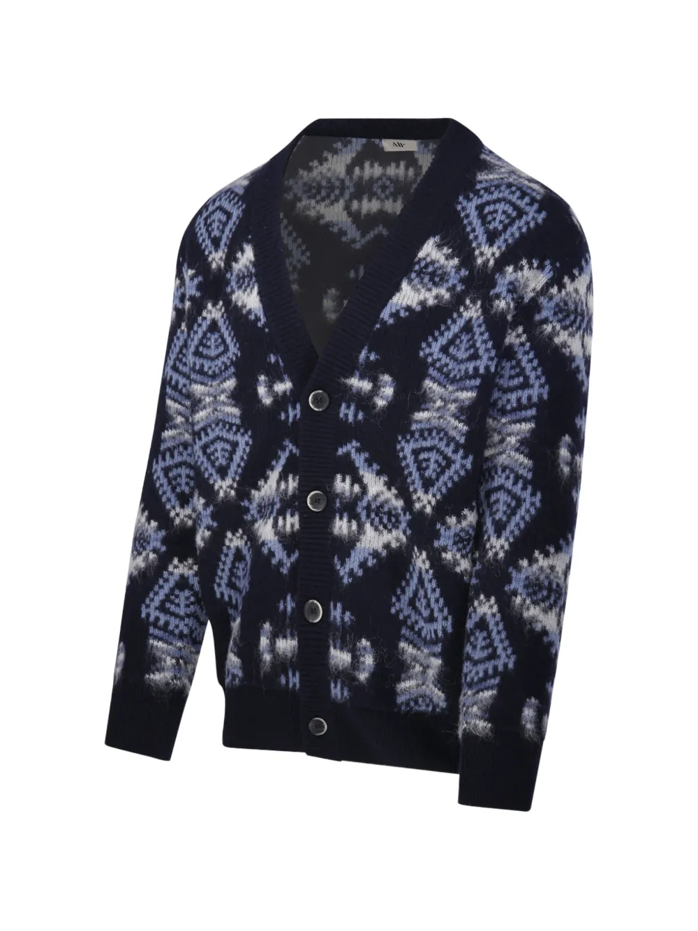 Altea Vest met geometrisch patroon Blauw
