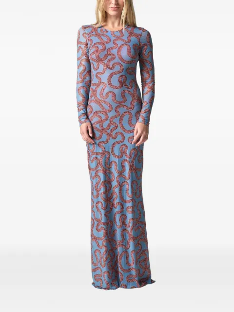 JBQ Christie abstract-print maxi dress