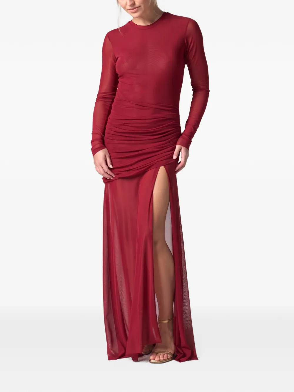 JBQ Serene 2.0 ruched maxi dress - Red