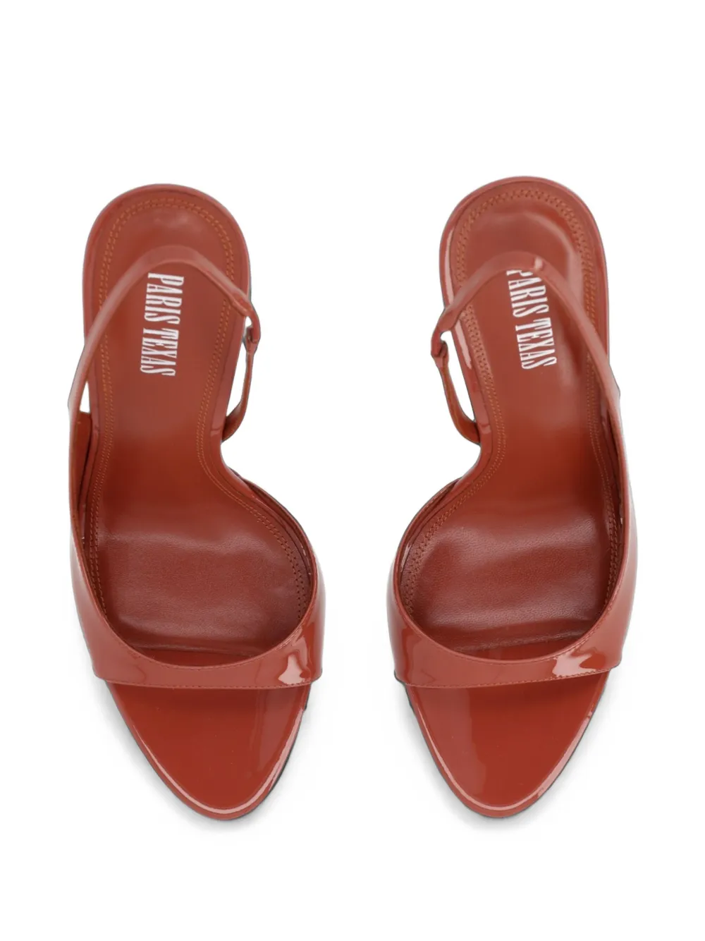 Paris Texas 105mm Lidia leather sandals Rood