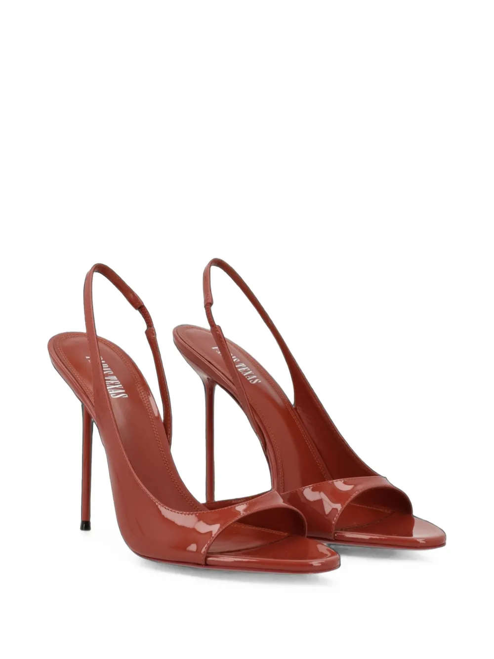Paris Texas 105mm Lidia leather sandals Rood