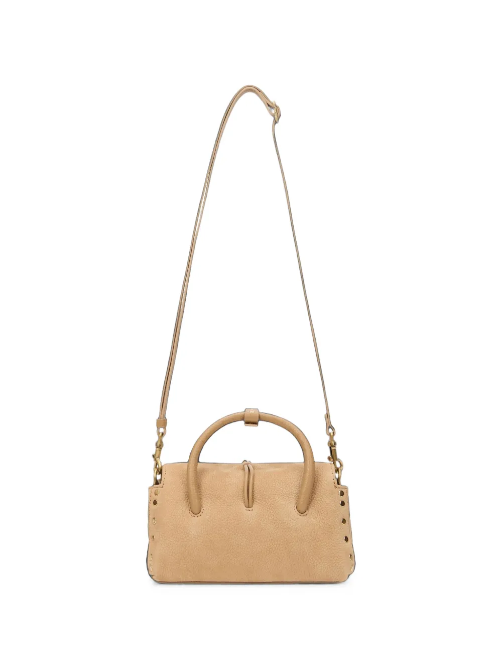 Zanellato Moretta shopper verfraaid met studs Beige