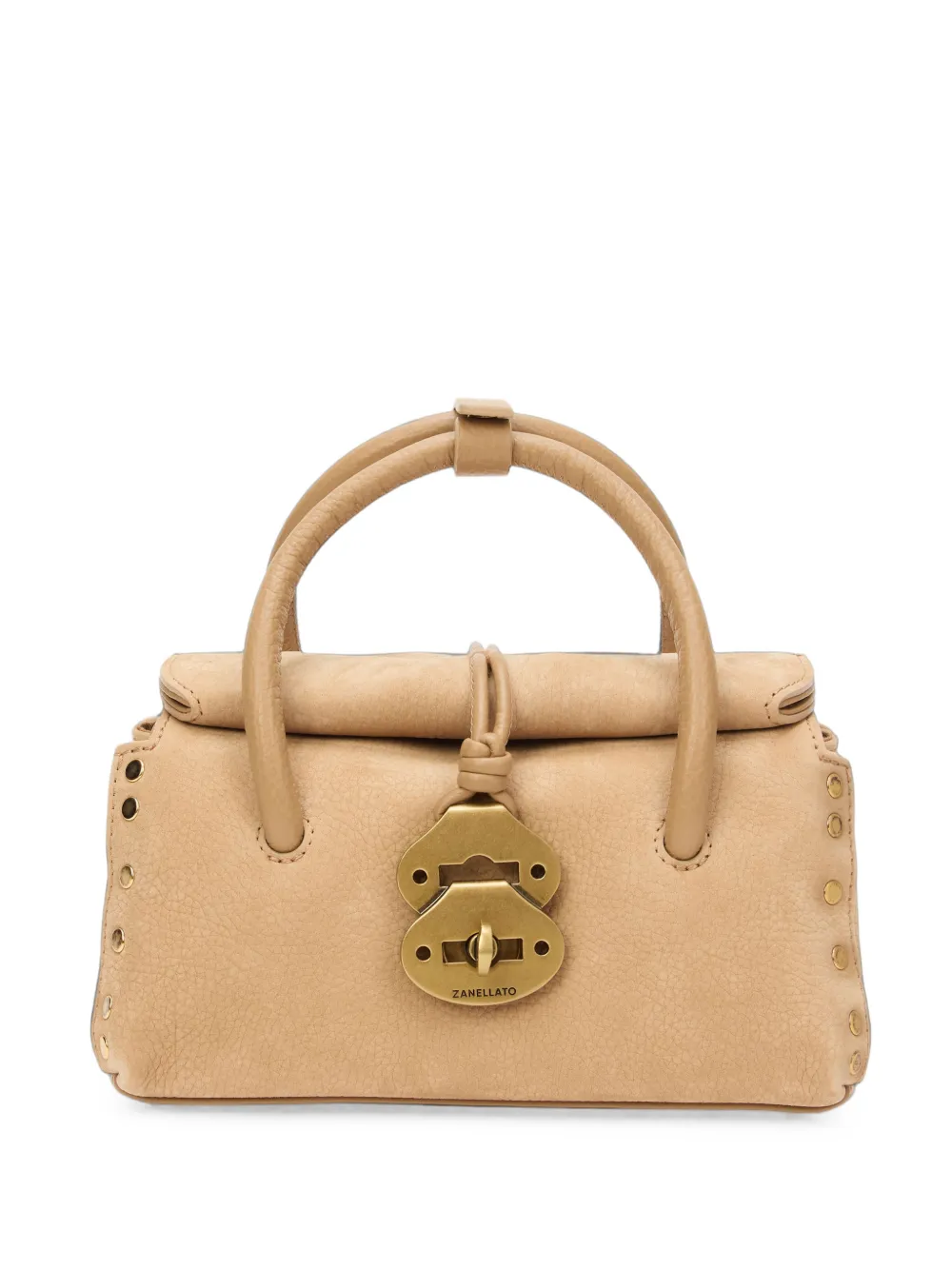 Zanellato Dotta stud-embellished tote bag - Toni neutri