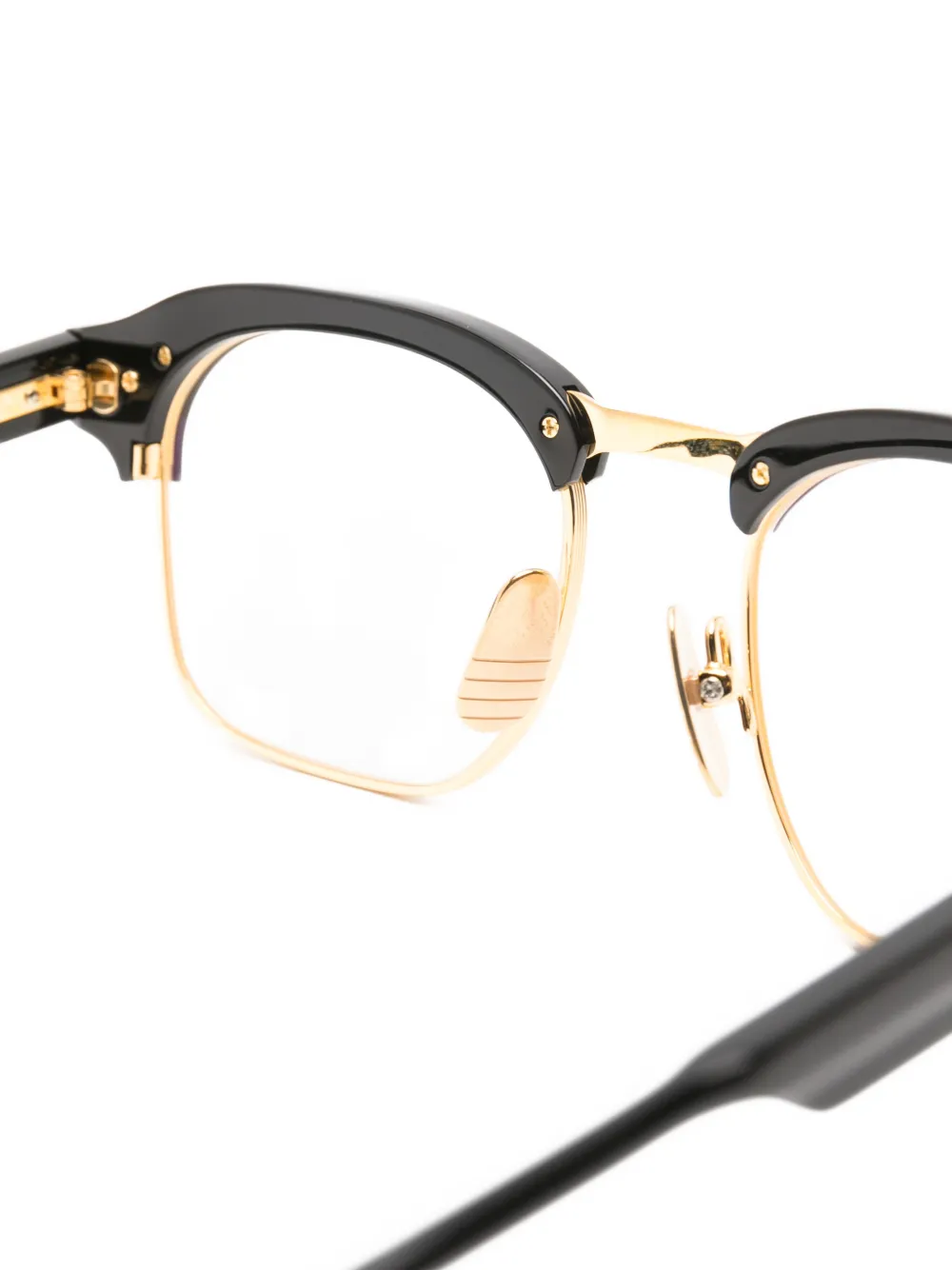 Thom Browne Eyewear square-frame sunglasses Zwart