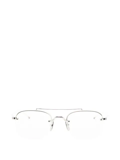 Thom Browne Eyewear double-bridge pilot-frame glasses