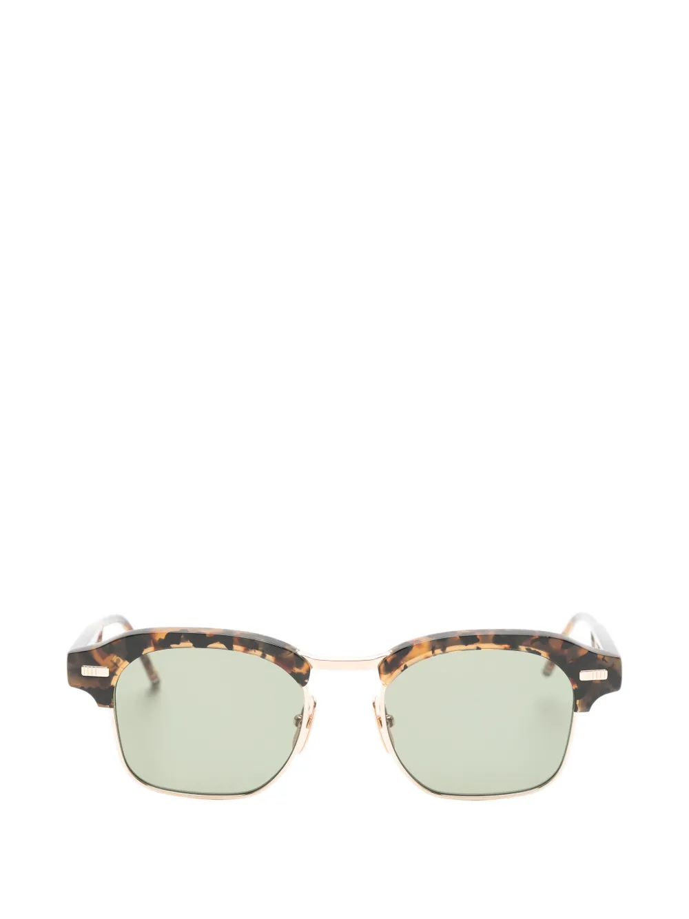 Thom Browne Eyewear tortoiseshell-effect square-frame sunglasses Bruin