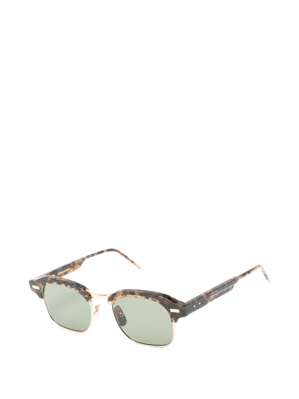 Thom Browne Eyewear tortoiseshell-effect square-frame sunglasses Bruin