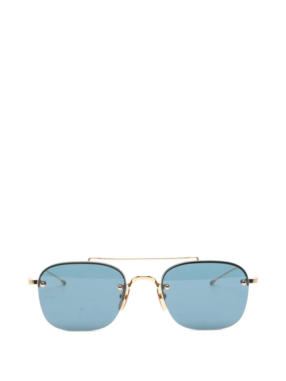 Thom Browne Eyewear geometric-frame sunglasses Goud