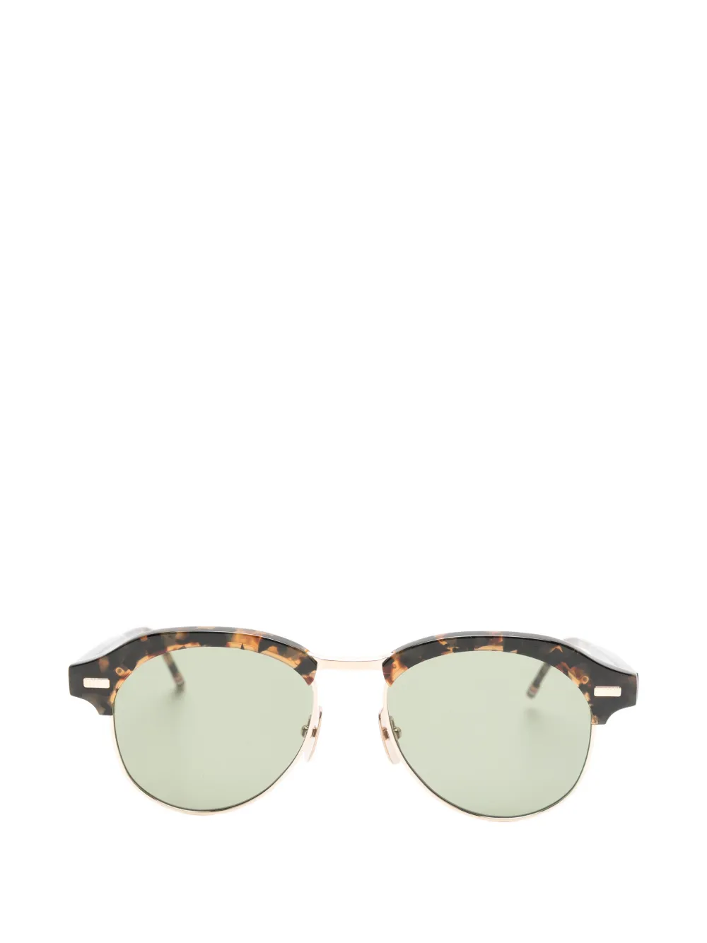 Thom Browne Eyewear tortoiseshell-effect browline-frame sunglasses Bruin
