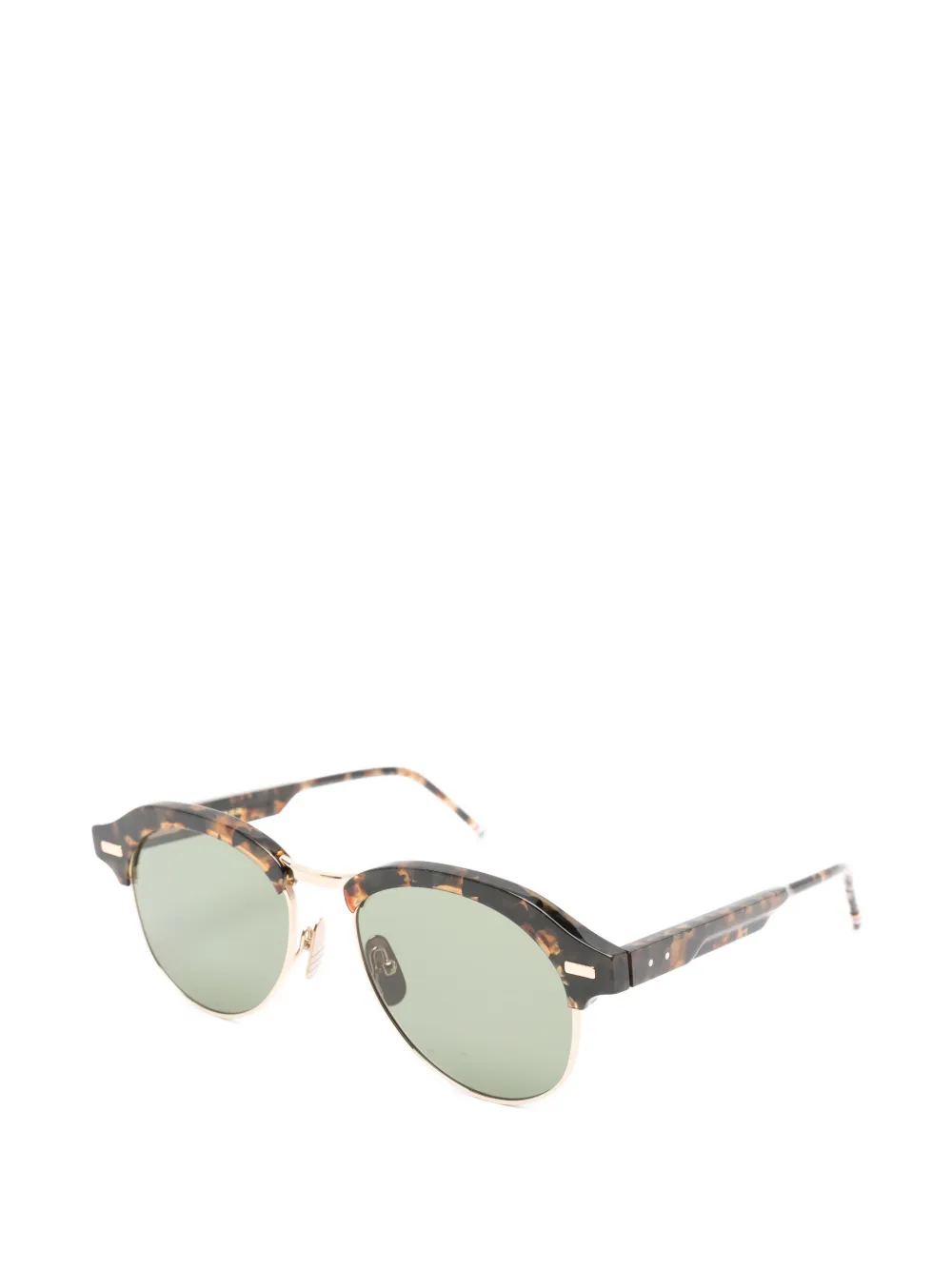 Thom Browne Eyewear tortoiseshell-effect browline-frame sunglasses Bruin