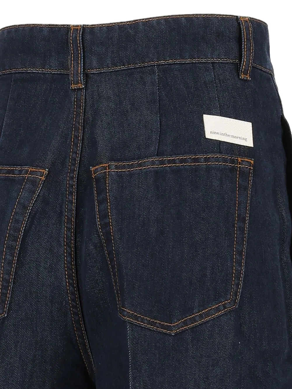 Nine In The Morning Giordana jeans met plooien Blauw