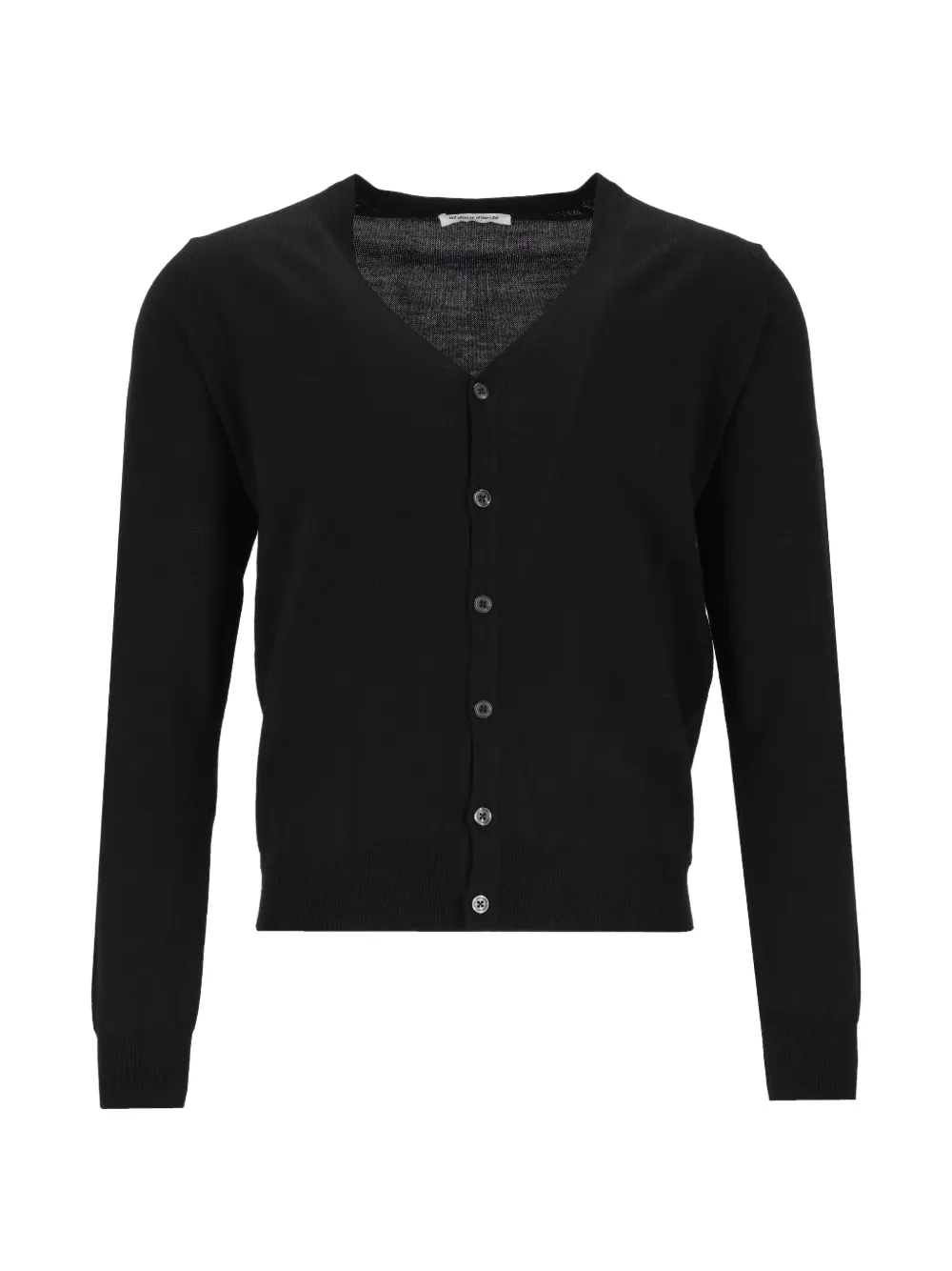Al Duca D’Aosta 1902 fine-knit V-neck cardigan - Black