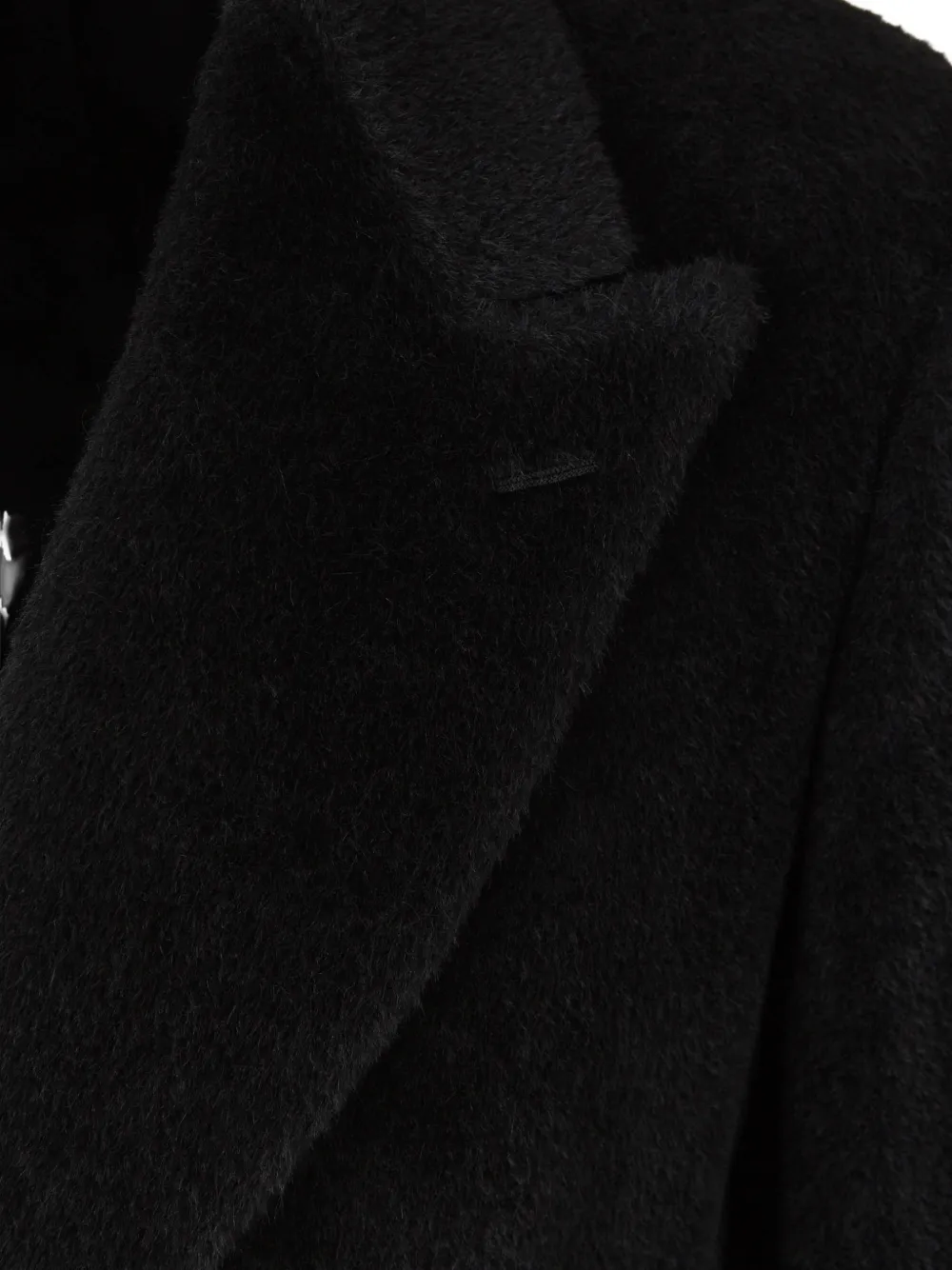 Canali peak-lapel double-breasted coat Zwart