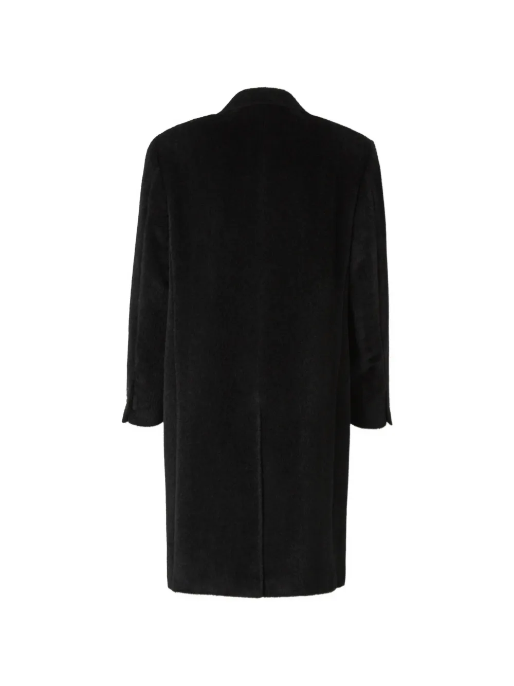 Canali peak-lapel double-breasted coat Zwart