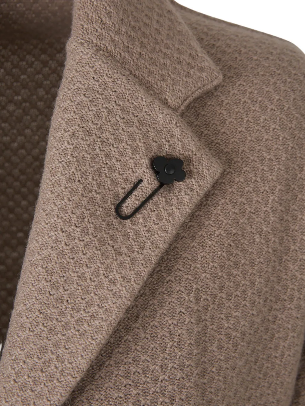 Lardini textured single-breasted blazer Bruin