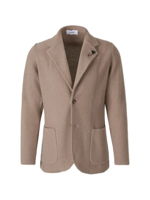 Lardini textured single-breasted blazer