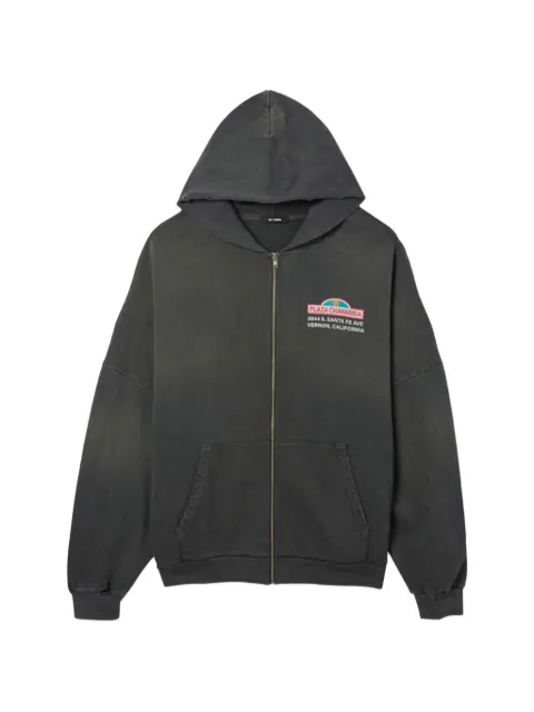 Willy Chavarria Plaza graphic-print zip-up hoodie