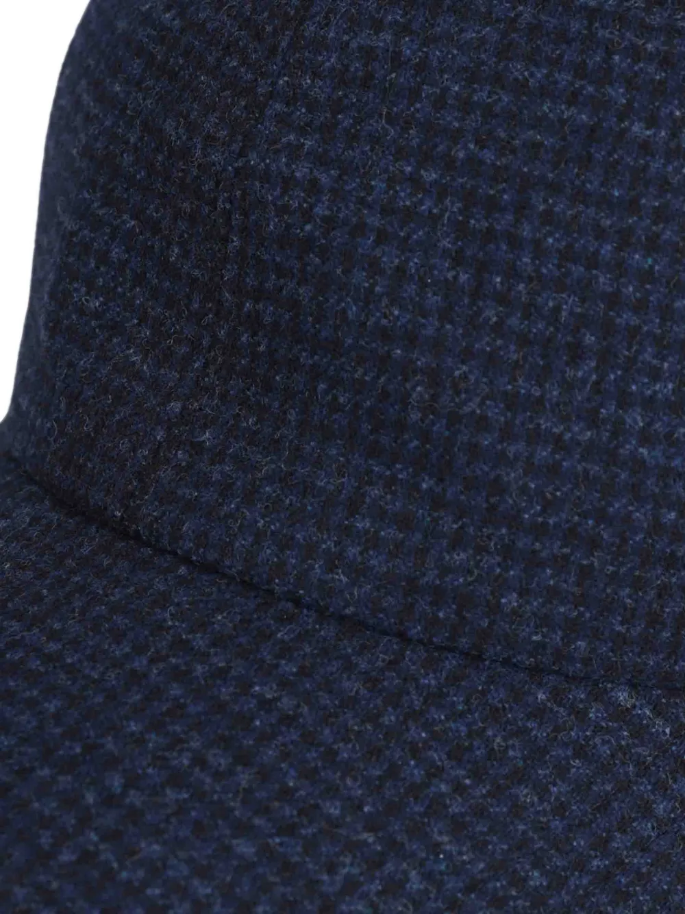 Borsalino Hiker houndstooth wool baseball cap Blauw