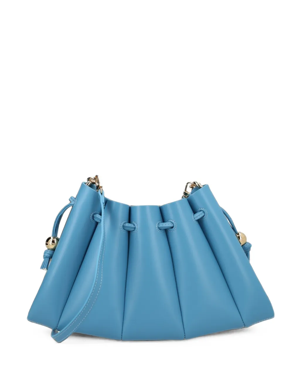 Themoirè Calipso pleated crossbody bag - Blu