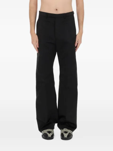 Rick Owens crepe-texture trousers