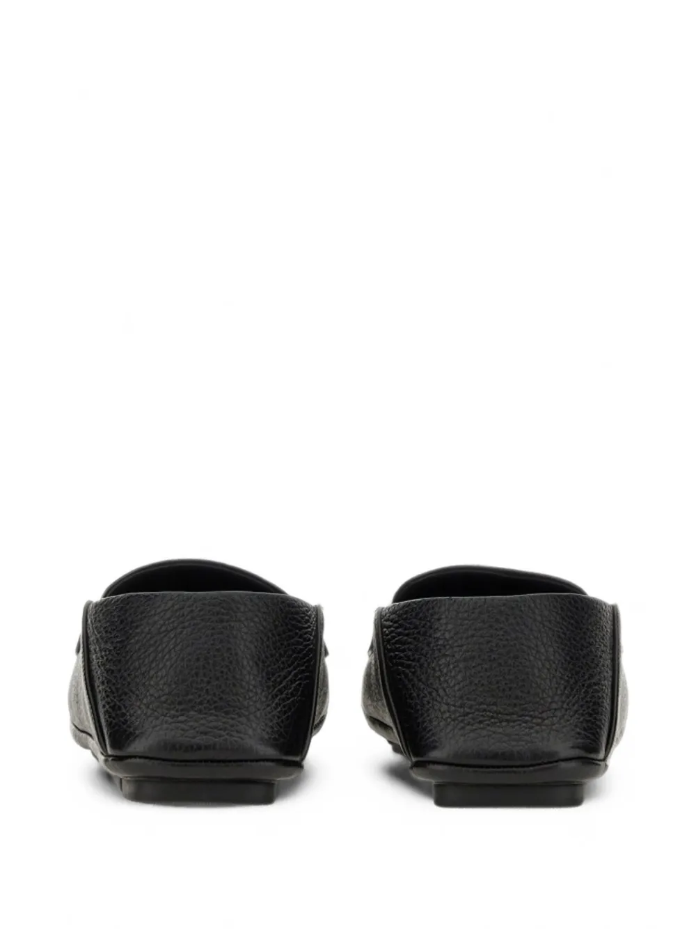 Dolce & Gabbana Driver logo-plaque leather loafers Zwart