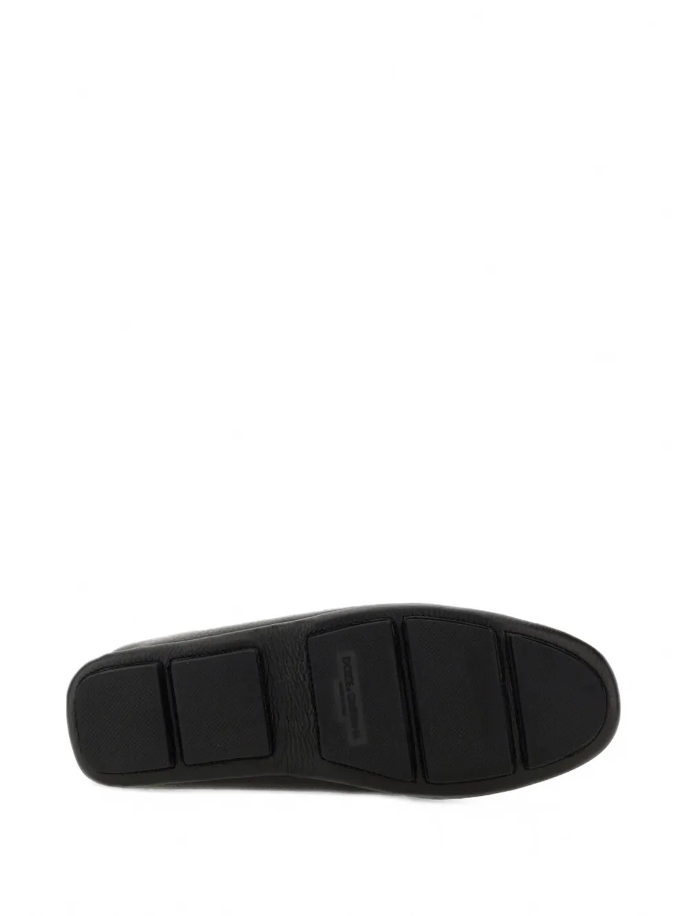 Dolce & Gabbana Driver logo-plaque leather loafers Zwart