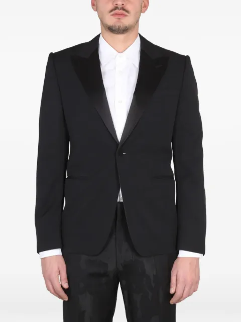 Alexander McQueen single-breasted peak-lapel blazer